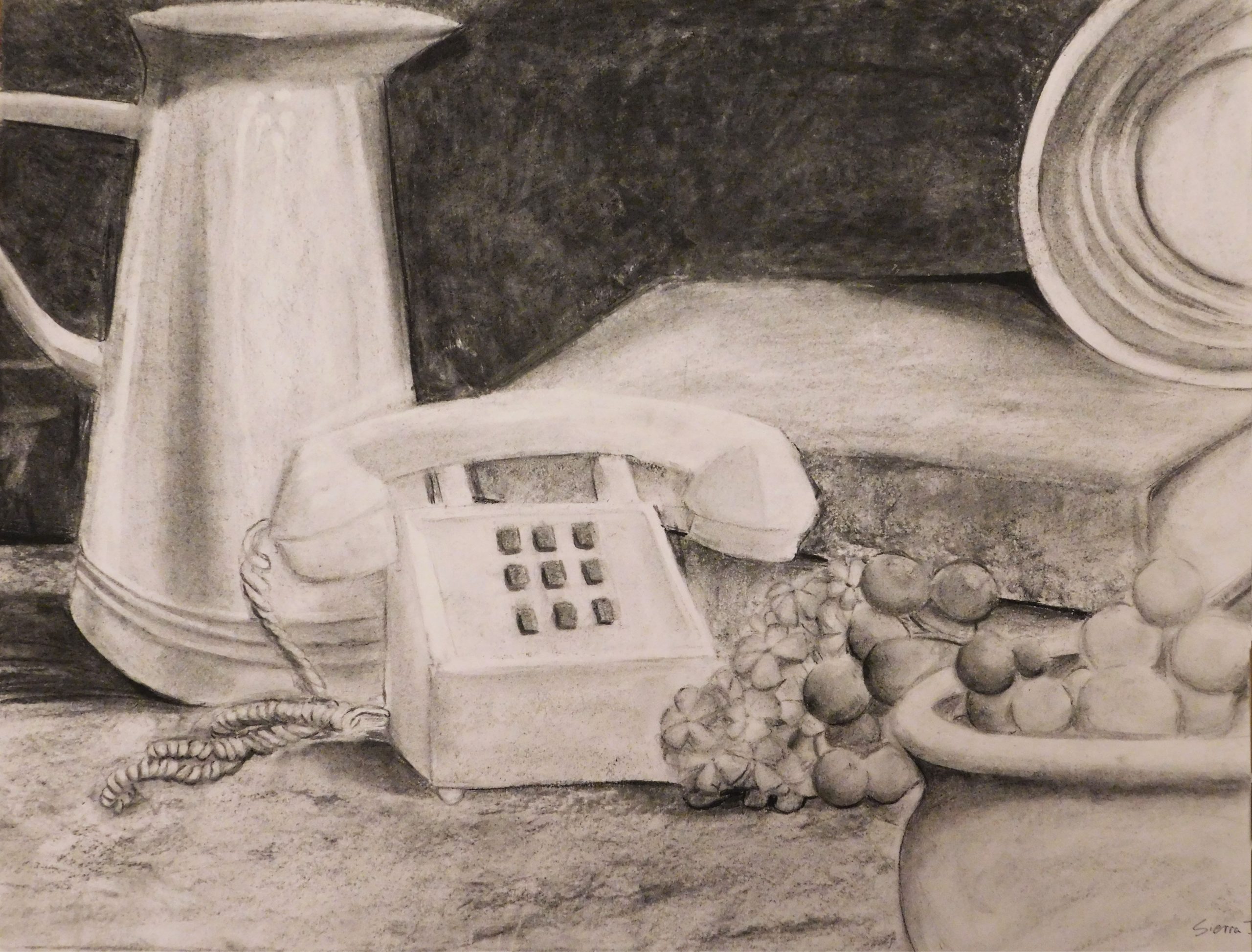 Charcoal Still Life 1