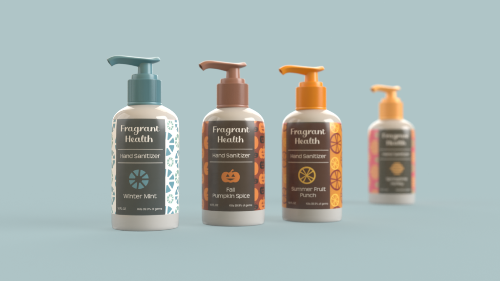 3D Packaging Hand Sanitizer Set 2